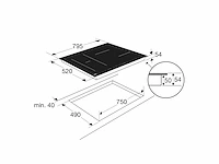 Etna kif680zt inbouw inductiekookplaat - afbeelding 3 van  4