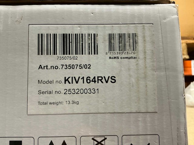 Etna kiv164rvs vrijstaande inductiekookplaat - afbeelding 3 van  4