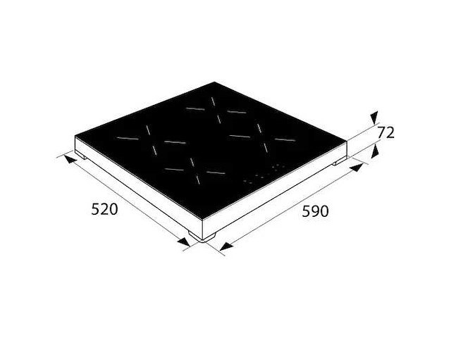 Etna kiv164rvs vrijstaande inductiekookplaat - afbeelding 5 van  6