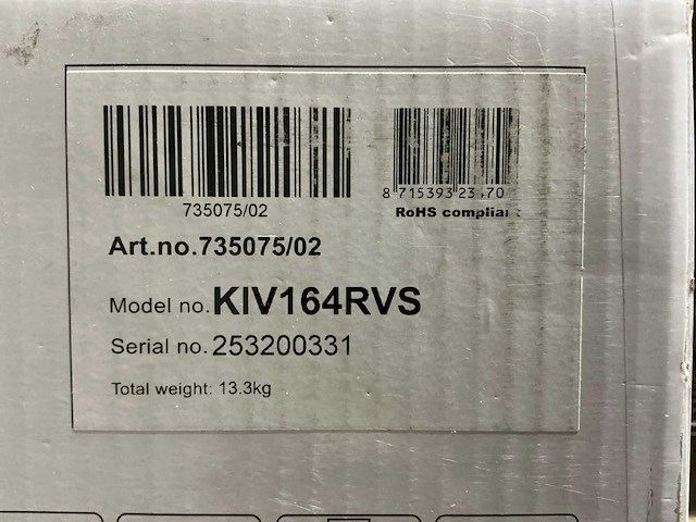 Etna kiv164rvs vrijstaande inductiekookplaat - afbeelding 6 van  6