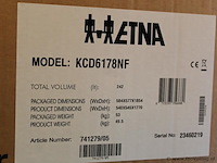 Etna koel-vriescombinatie kcd6178nf - afbeelding 3 van  3