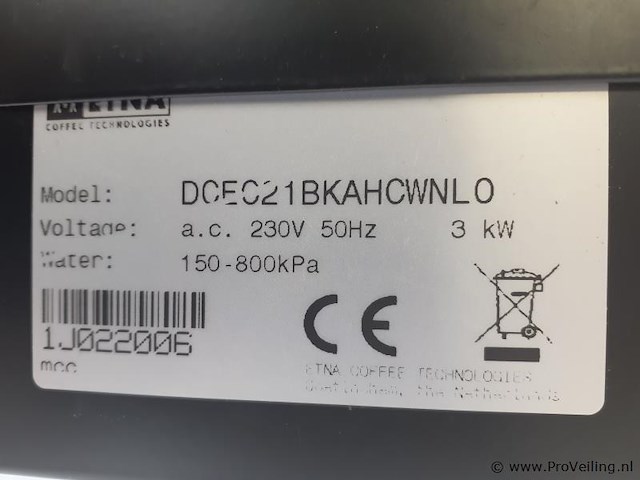 Etna koffieautomaat dcec21bkahcwnlo - afbeelding 5 van  6