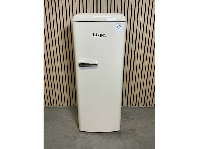 Etna kvv7154bei vrijstaande retro koelkast met vriesvak - afbeelding 1 van  2