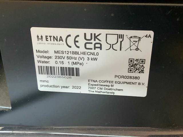 Etna mes121bblhecnl0 koffiemachine - afbeelding 5 van  6