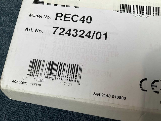 Etna rec40 koolstoffilter voor recirculatie - afbeelding 3 van  3