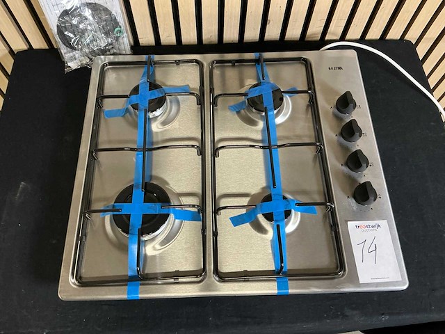 Etna t106vrvsa inbouw gaskookplaat - afbeelding 1 van  1