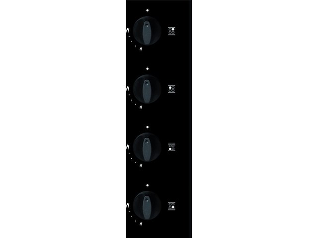 Etna t110vzta gaskookplaat hoogglans zwart - afbeelding 3 van  5