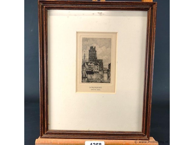 Ets de groote kerk in dordrecht - afbeelding 1 van  5