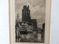 Ets de groote kerk in dordrecht - afbeelding 2 van  5