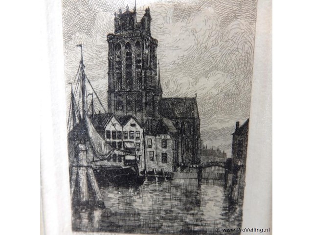 Ets de groote kerk in dordrecht - afbeelding 3 van  5