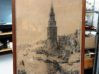 Ets en drogenaald montelbaanstoren, amsterdam