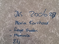 Ets, maria karthous, lege stoelen 2/50 en monocle 3/50 - afbeelding 3 van  12