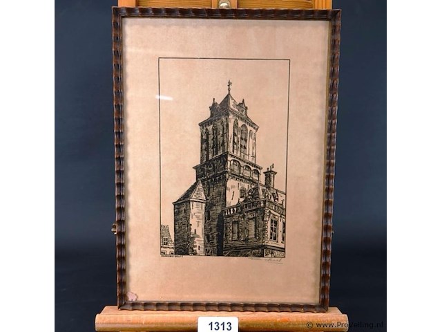 Ets raadhuis delft - afbeelding 1 van  5