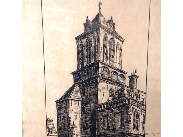 Ets raadhuis delft - afbeelding 2 van  5
