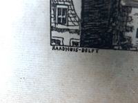 Ets raadhuis delft - afbeelding 4 van  5