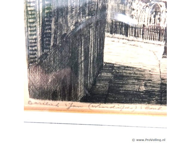 Ets van de sint-janskathedraal in 's-hertogenbosch van hendrik de laat (1900-1980) - afbeelding 4 van  5