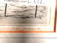 Ets van het kerkje van persingen. gesigneerd - afbeelding 3 van  5