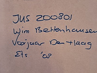 Ets, wim bettenhausen , voorjaar den haag 42/60, 2000 - afbeelding 9 van  9