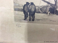 Ets : zeilschip genummerd en getekend - afbeelding 3 van  4