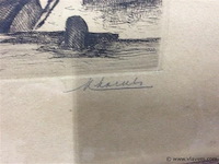 Ets : zeilschip genummerd en getekend - afbeelding 4 van  4