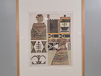 Ets/gouache, grace vendel, nobele fantasie 1 - afbeelding 1 van  9