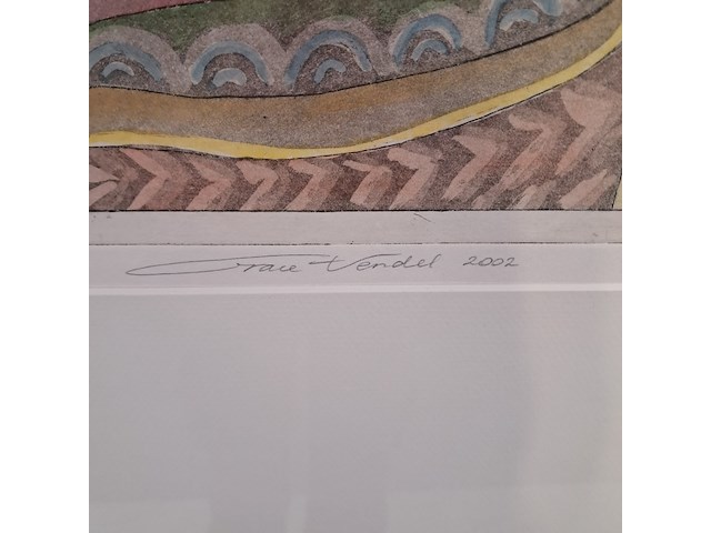 Ets/gouache, grace vendel, nobele fantasie 1 - afbeelding 4 van  9