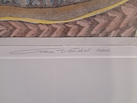 Ets/gouache, grace vendel, nobele fantasie 1 - afbeelding 4 van  9
