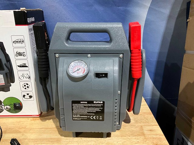 Eufab starthulp / booster met compressor - afbeelding 4 van  5