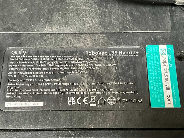 Eufy robovac l35 hybrid+ robotstofzuiger - afbeelding 7 van  8