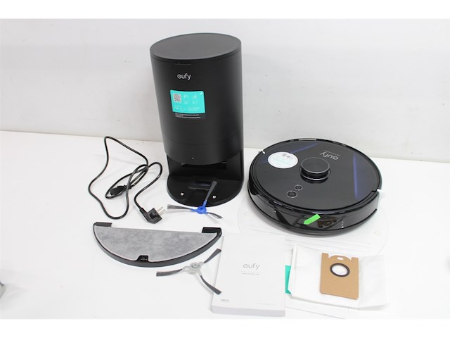 Eufy robovac lr30 hybrid+ robotstofzuiger en dweil met cleaning station - afbeelding 5 van  6