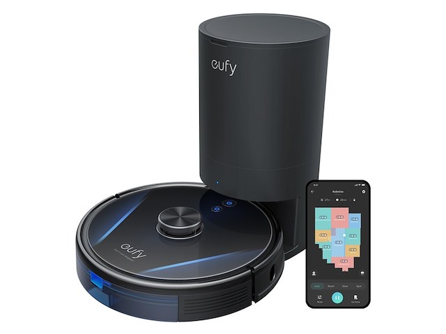 Eufy robovac lr30 hybrid+ robotstofzuiger en dweil zwart - afbeelding 1 van  6