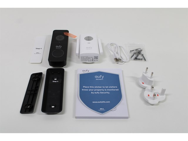 Eufy video deurbel slim batterij gevoed 1080p inclusief chime - afbeelding 4 van  5