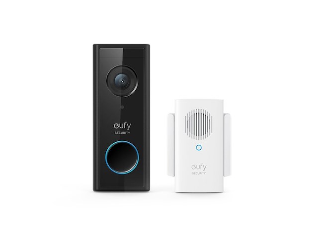 Eufy video deurbel slim batterijgevoed 1080p inclusief chime - afbeelding 1 van  4