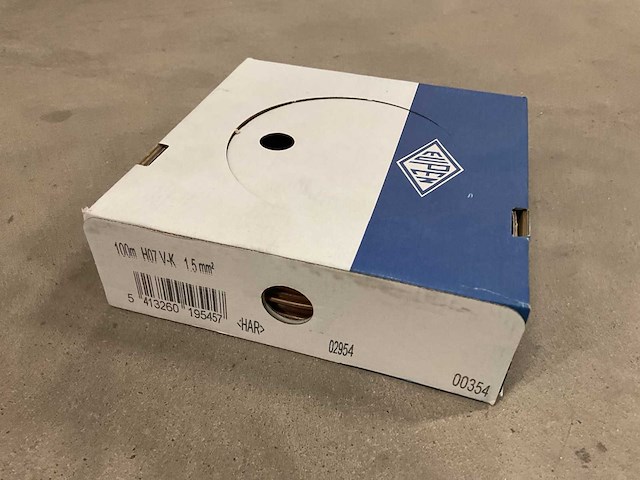 Eupen h07 v-k 1.5mm2 doos á 100m installatiedraad (2x) - afbeelding 1 van  1