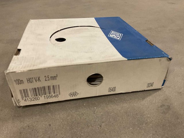 Eupen h07 v-k 2.5mm2 doos á 100m installatiedraad (2x) - afbeelding 1 van  1