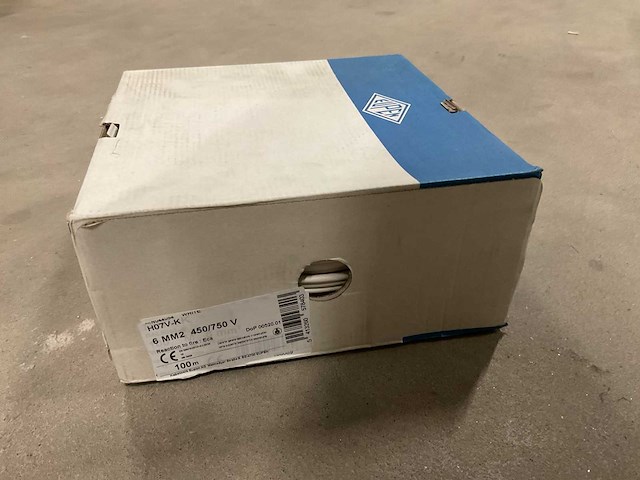 Eupen h07 v-k 6mm2 doos á 100m installatiedraad (2x) - afbeelding 1 van  1