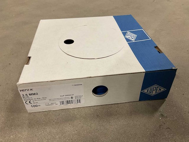 Eupen h07v-k 1x2.5mm2 doos á 100m installatiedraad - afbeelding 1 van  1