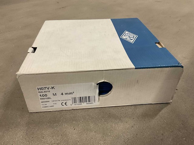 Eupen h07v-k 1x4mm2 doos á 100m installatiedraad - afbeelding 1 van  1