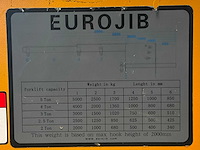 Euro jib kraanarm voor vorkheftruck - afbeelding 5 van  5