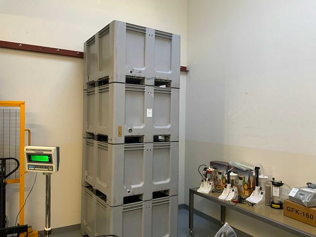 Euro plast kunststof opslagbox (4x) - afbeelding 1 van  3