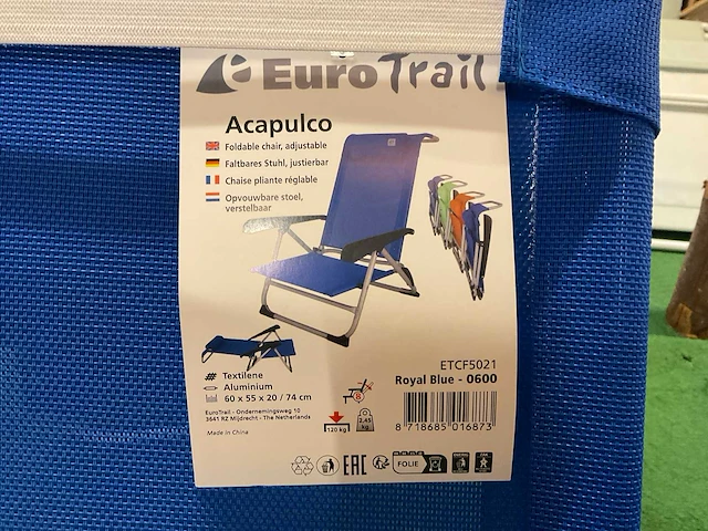 Euro trail acapulco strandstoel (3x) - afbeelding 2 van  2