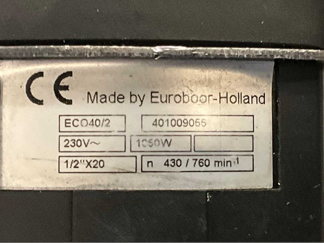 Euroboor eco.40 magneet kernboormachine - afbeelding 3 van  3