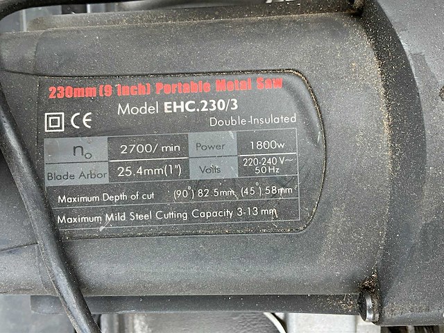 Euroboor ehc.230/3 afkortcirkelzaagmachine - afbeelding 11 van  12