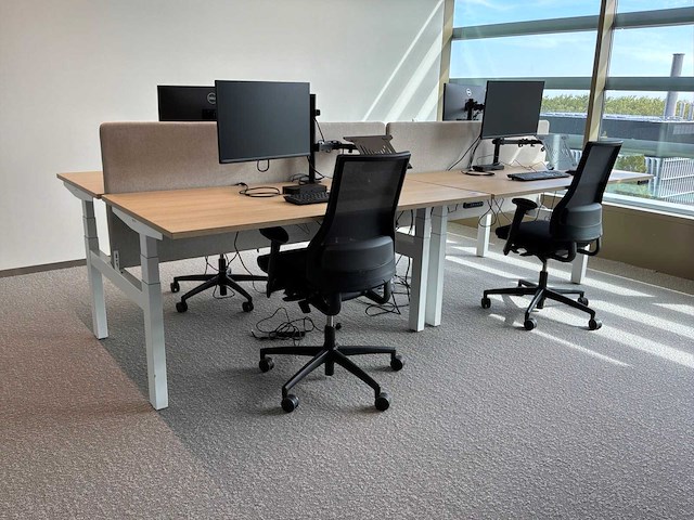 Eurodesk duo elektrisch hoogteverstelbaar bureau (2x) - afbeelding 1 van  13