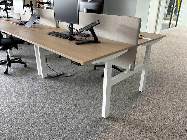 Eurodesk duo elektrisch hoogteverstelbaar bureau (5x) - afbeelding 4 van  10