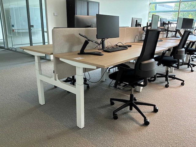 Eurodesk duo elektrisch hoogteverstelbaar bureau (5x) - afbeelding 5 van  12
