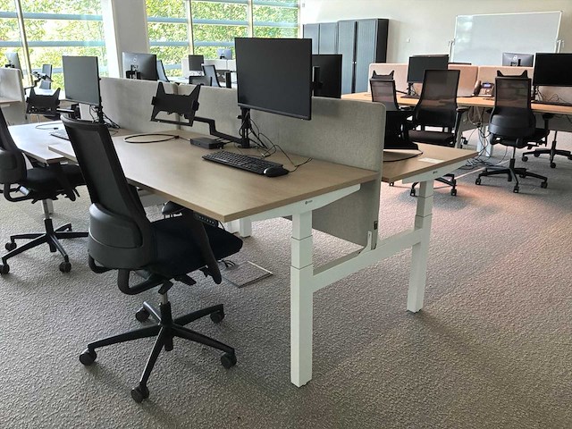 Eurodesk duo elektrisch hoogteverstelbaar bureau (8x) - afbeelding 8 van  14