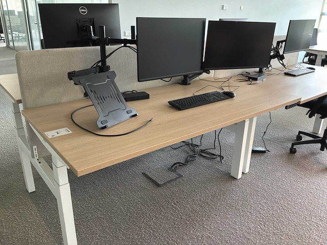 Eurodesk duo elektrisch hoogteverstelbaar bureau (8x) - afbeelding 9 van  14