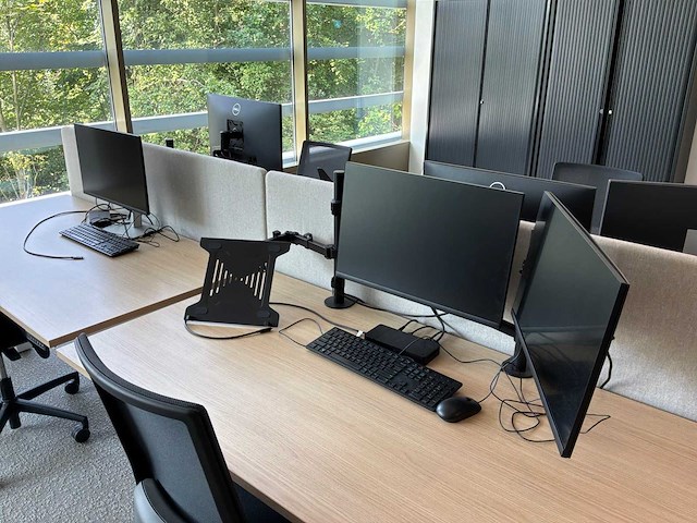 Eurodesk duo elektrisch hoogteverstelbaar bureau (8x) - afbeelding 3 van  9
