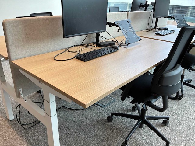 Eurodesk duo elektrisch in hoogte verstelbaar bureau (9x) - afbeelding 4 van  10